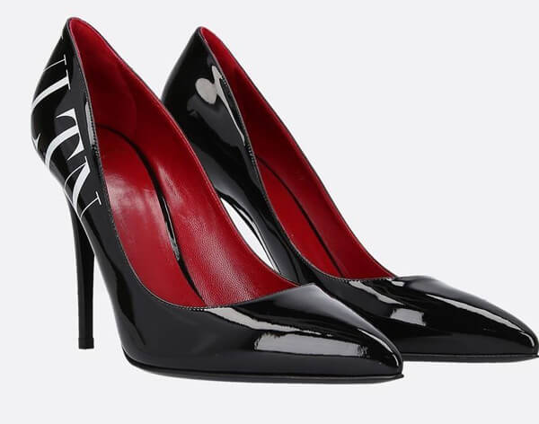 2019最新限定ヴァレンティノ/VLTN PATENT PUMPS ブラック ヴァレンチノ ガラヴァーニスーパーコピー VLTN パテント レザー パンプス